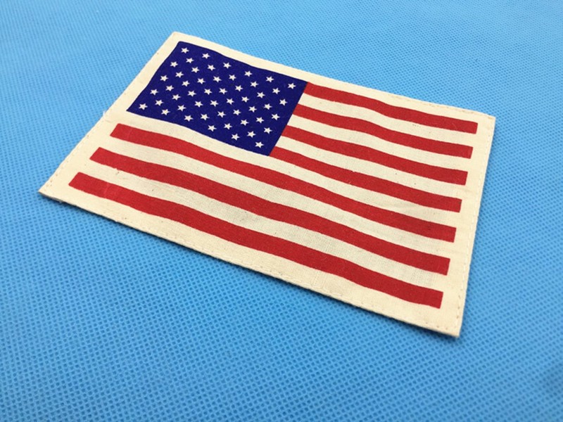 WWII WW2 US ARMY AIRBORNE/PARATROOPER 48 STAR AMERICAN FLAG ARM BAND gallery