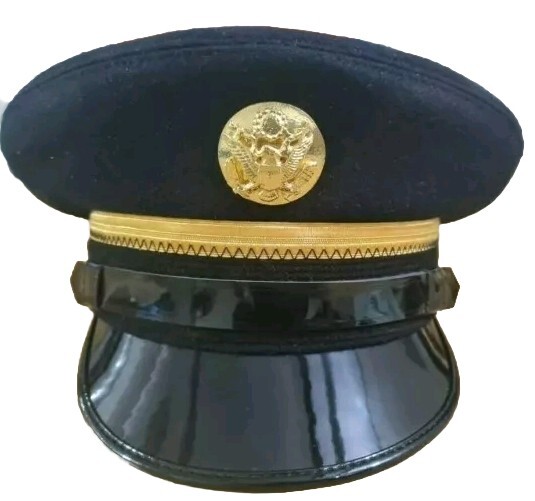 WWII U.S. Army Fur Felt Enlisted Dress Blue Service Cap Hats Reproduction US…