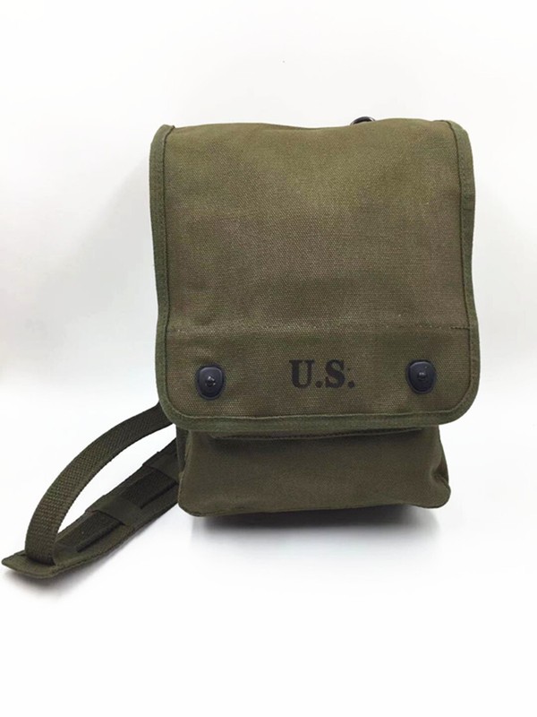US Map Case Shoulder Bag Canvas Olive Green WW2 Reproduction gallery