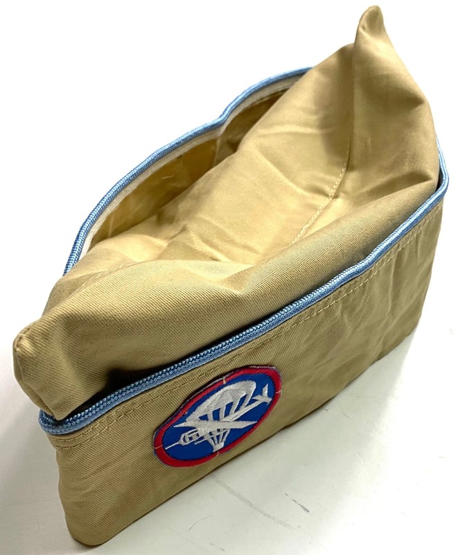 WWII US AIRBORNE PARATROOPER "KHAKIS" PX OVERSEAS CAP, MID WAR- SMALL gallery