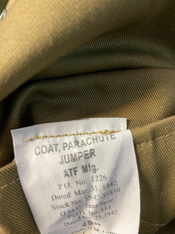 At The Front WW2 Reproduction M1942 Jump Jacket - 48R gallery