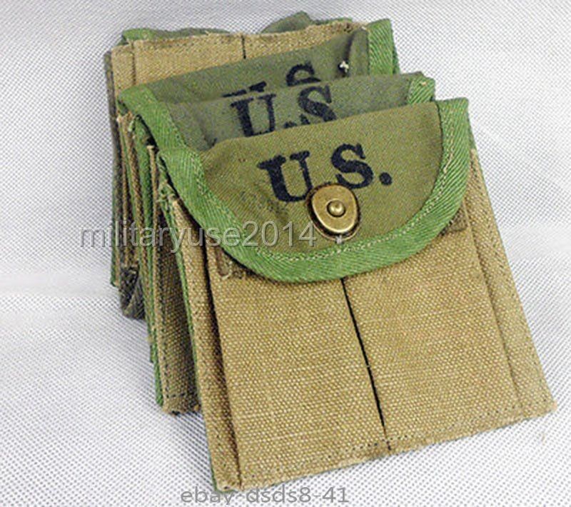 WWII US M1 CARBINE AMMUNITION POUCH BAG buttstock pouch