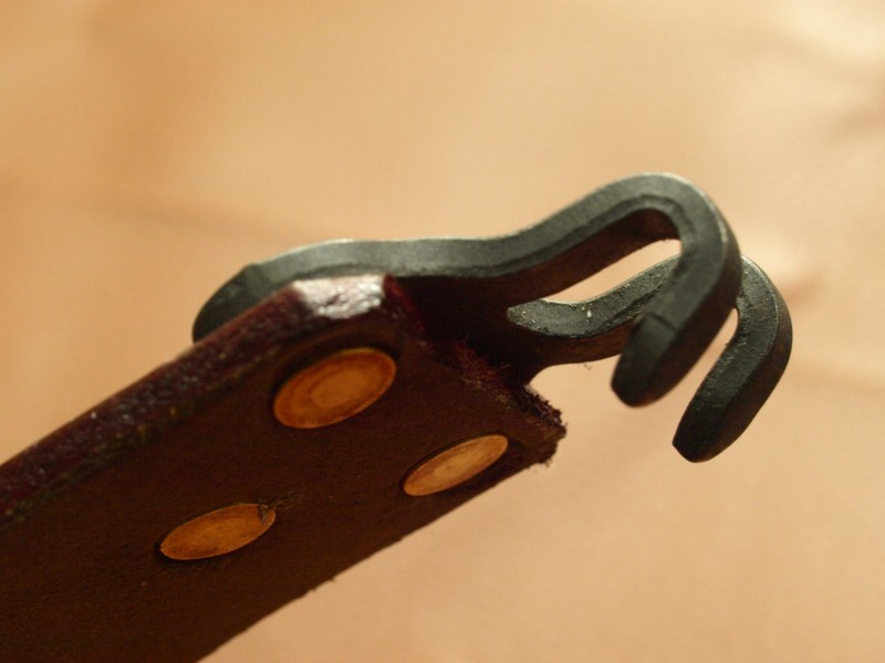 M1907 sling CUSTOM leather MILSCO 1941 CC/GI black steel HOOKS PREMIUM SUPERB gallery