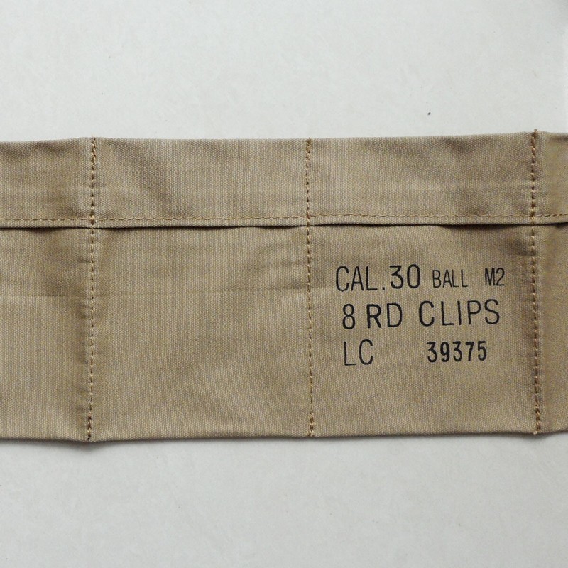 WW2 US M1 Garand Cal.30 Ball M2 8rd Clips Ammo Pouches M1 Carbine Sling gallery