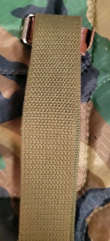 Com Block Reproduction Military Sling CANVAS And Leather Adjustable Slide gallery