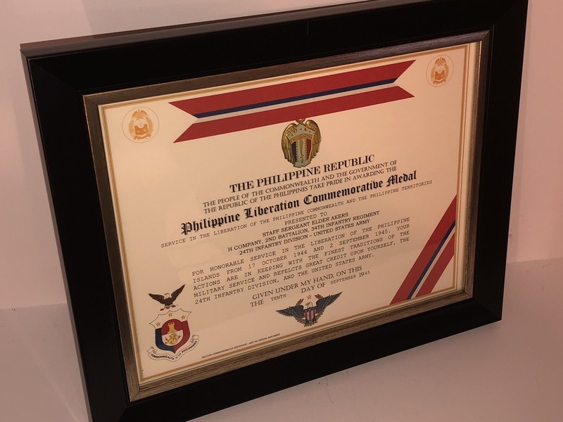 PHILIPPINE LIBERATION COMMEMORATIVE CERTIFICATE [WW2] ~ Type 1/Custom Printing gallery