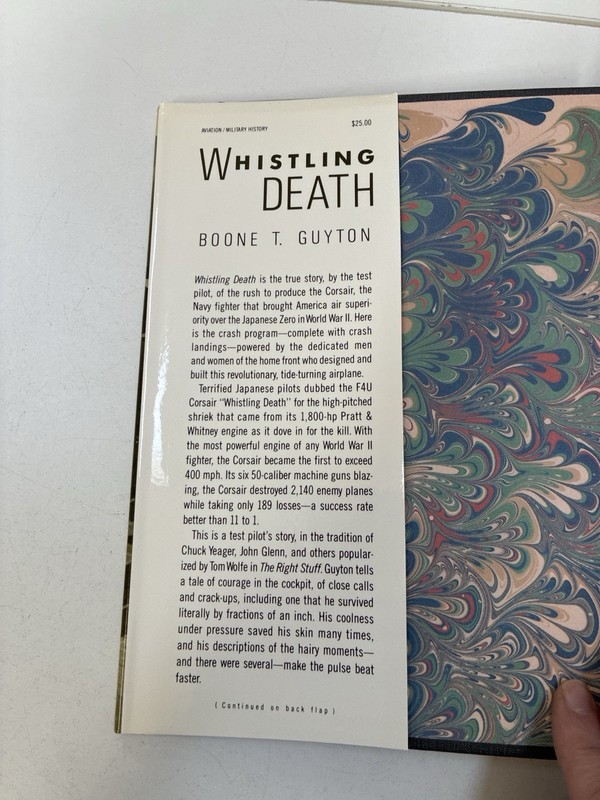 WHISTLING DEATH: THE TEST PILOT'S STORY OF THE F4U CORSAIR By Boone T. Guyton gallery