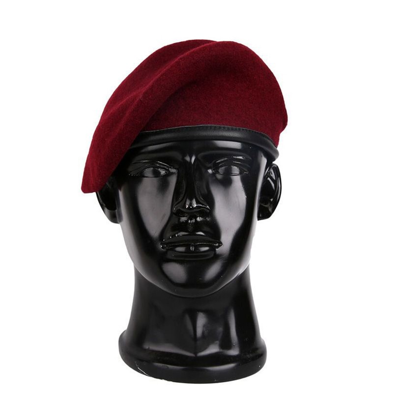 US Army Special Forces Red Ranger Beret Cap Military Soldier Hat Size M L XL