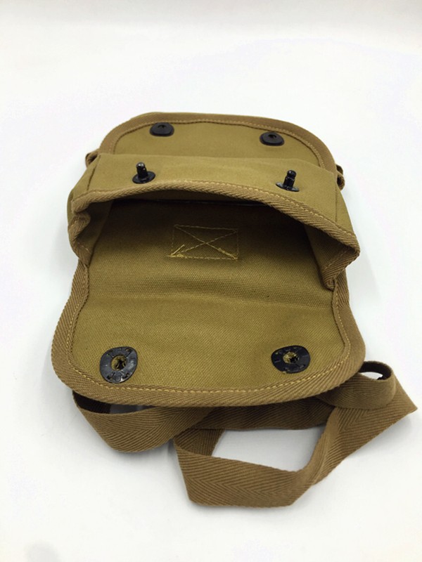 WW2 US ARMY USMC Two Pocket POUCH CANVAS BAG HIGH QUALITY REPLICA WITH HOOK NEW gallery