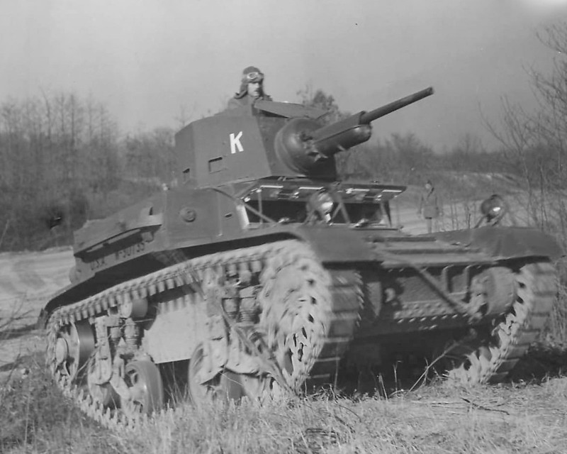 M2A4 light tank during maneuvers World War II WWII WW2 8×10 Photo 844c