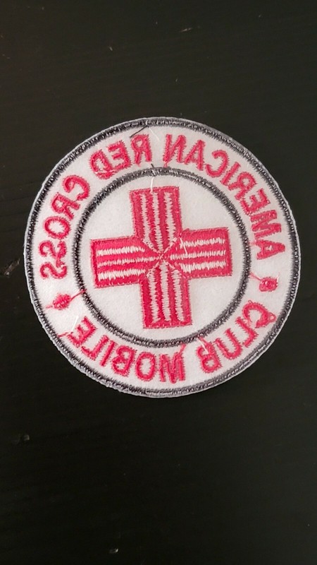 Reproduction WW2 US Civilian American Red Cross ARC Club Mobile Patch  gallery