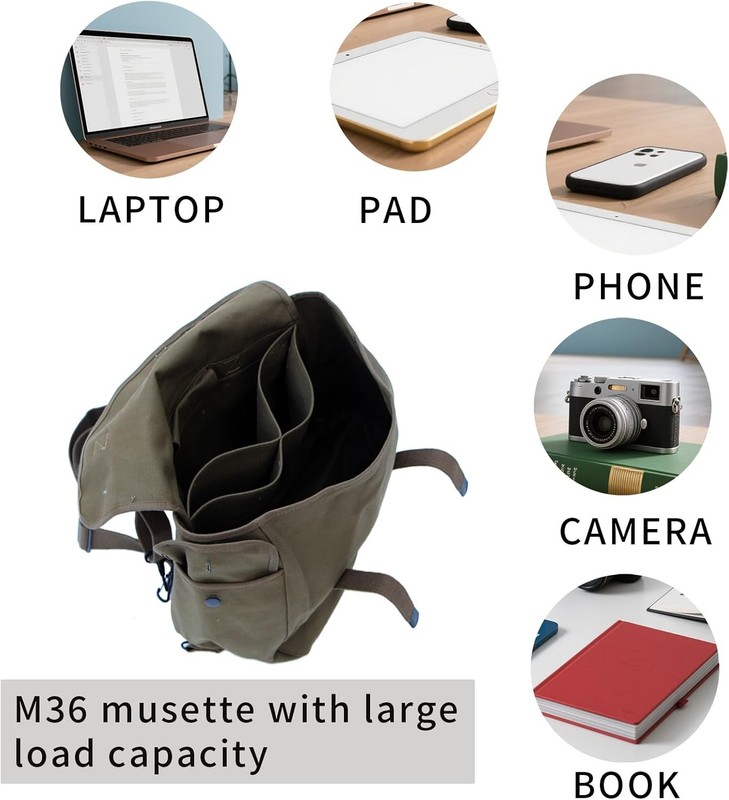Olive Green WW2 US M1936 Musette gallery