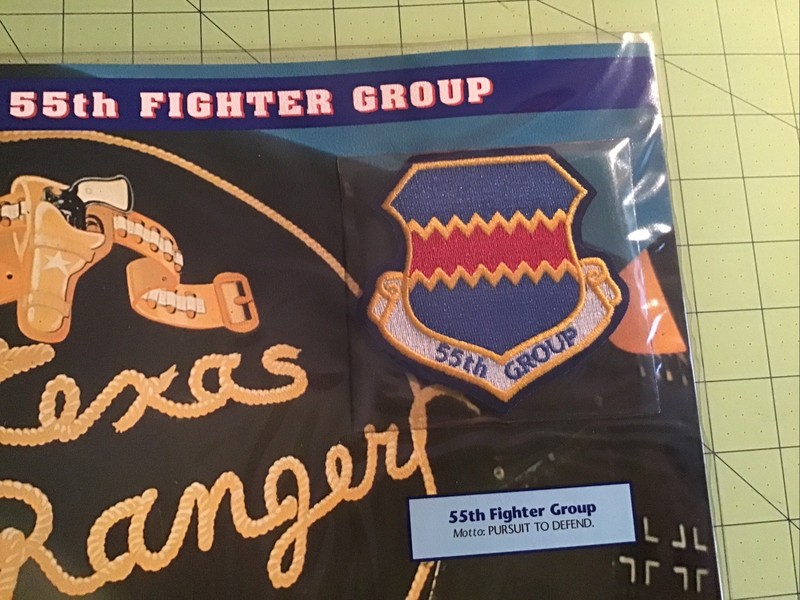 Willabee & Ward Emblems Of Air War WWII Patch 55th Fighter Group + Info Card gallery
