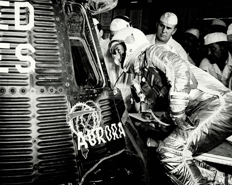 Mercury 7 "Aurora" shingle panel NASA Scott Carpenter gallery