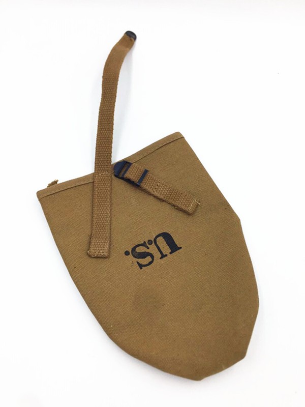 WW2 US Army Usmc Marine M1910 T-Handle Shovel Canvas Cover Pouch Khaki gallery