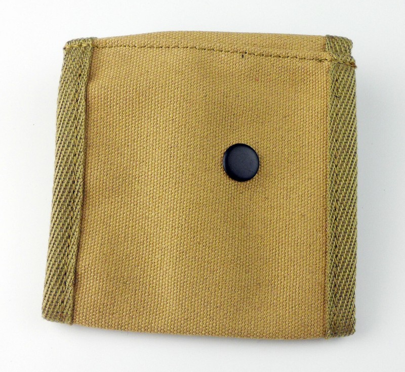 WWII U.S. Army M1 Ammo Pouch Canvas Metal Clasp Bag gallery