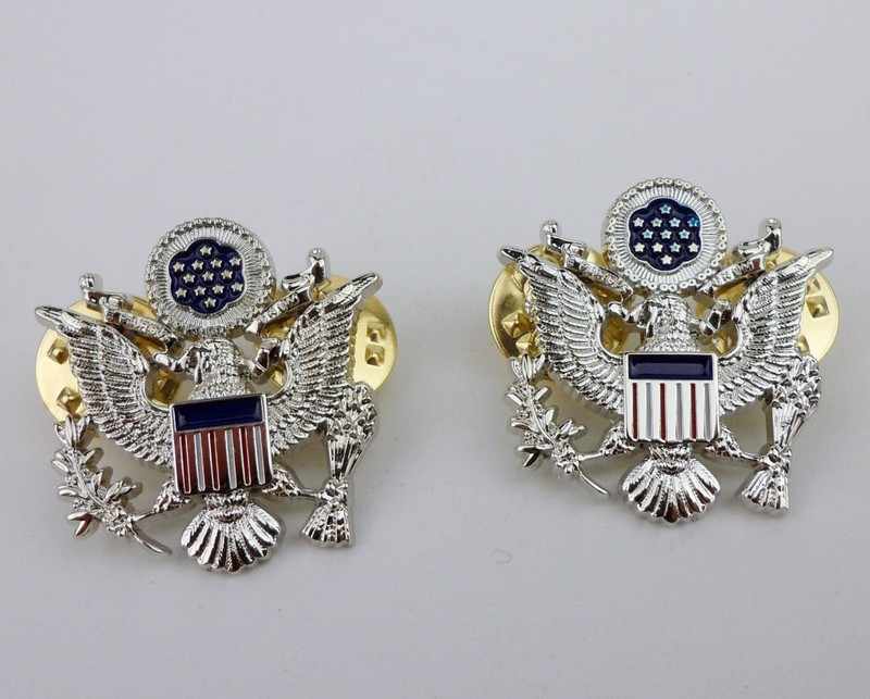 Set WWII US General of the Air Force Rank Badge U.S. Five Star Eagle Lapel Pins gallery
