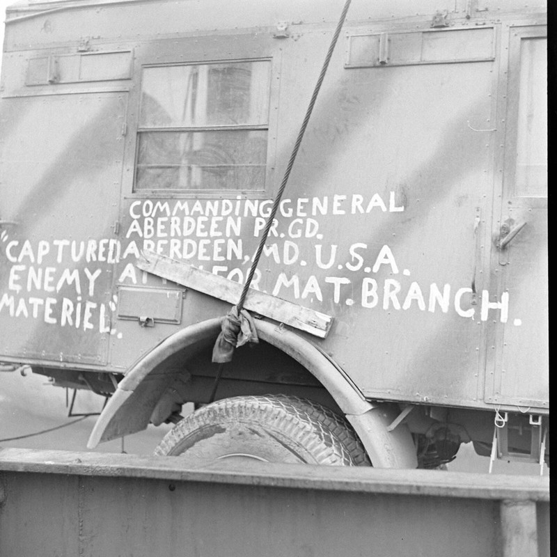 WW2 WWII Photo World War Two Captured German Equipment Aberdeen Proving Ground