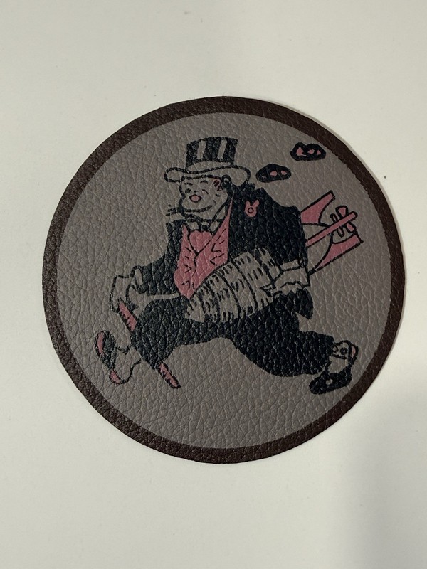 WWII USAAF 11th BOMBARDMENT SQUADRON LEATHER FLIGHT JACKET PATCH - REPRODUCTION