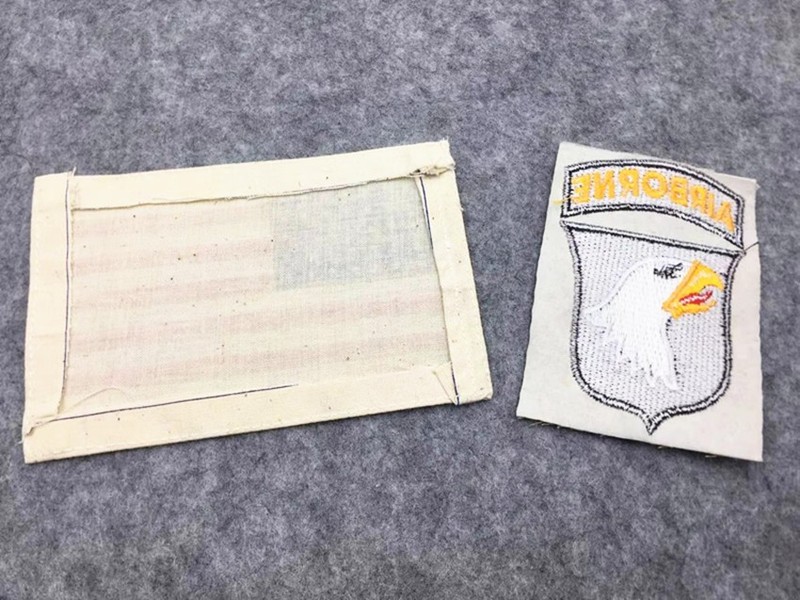 US Army Paratrooper M42 Jacket FLAG SLEEVE ARMBAND 101st Airborne Division SET gallery