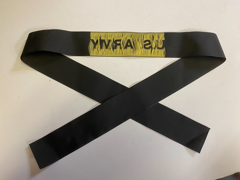F0231 Reproduction 1930s WW2 US Army Transport Service ATC Cap Ribbon IR43D gallery