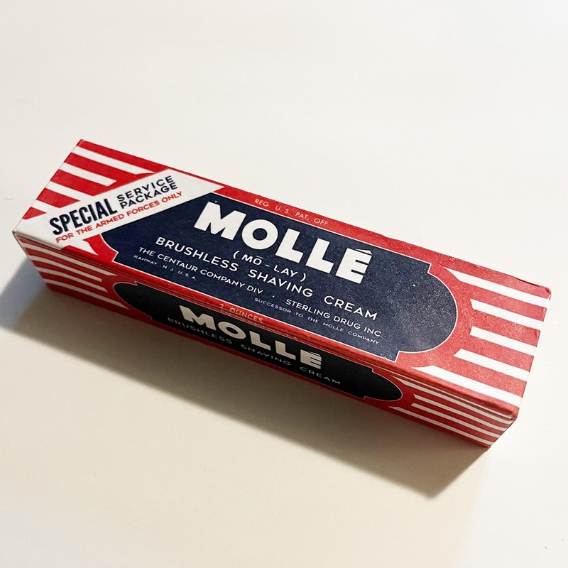 WWII 1940’s Molle Overseas Shave Cream Replica Prop Packaging