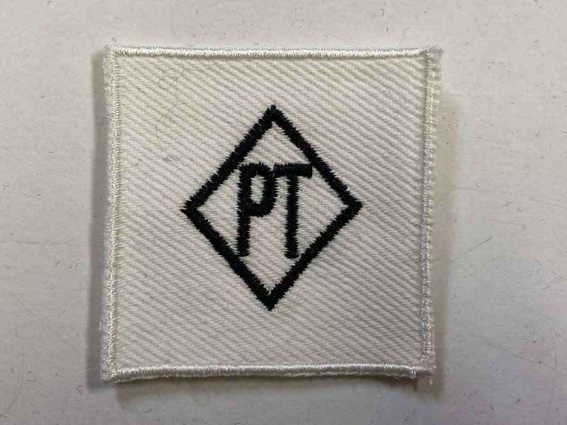 F0249 Repro WW2 US Navy Sleeve Mark Patrol Torpedo Boat Crew White Twill IR43E