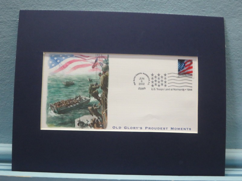 D-Day – Invasion of Normandy & Commemorative Cover postmarked on Anniversary