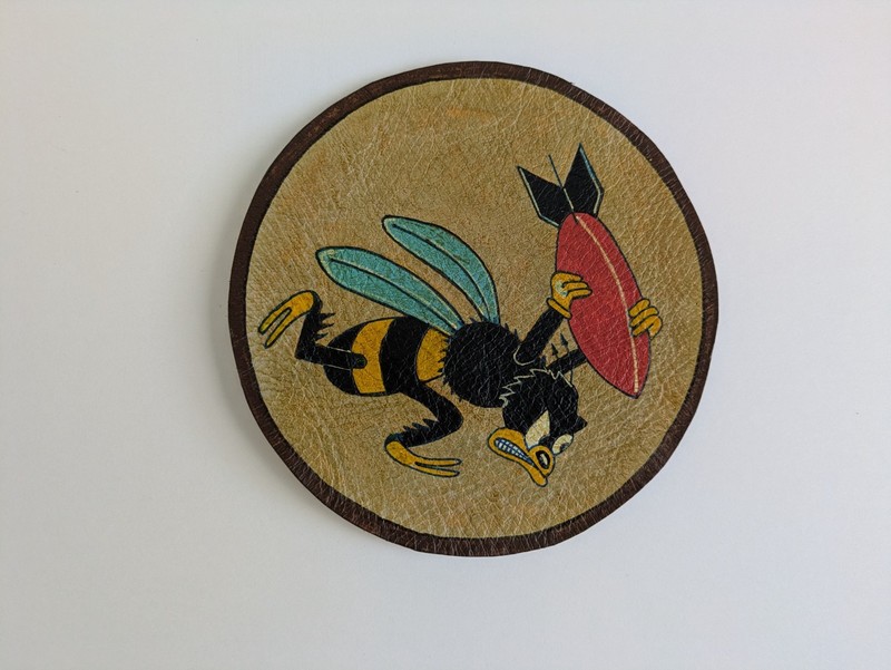 WW 2 21st Bomb Squadron leather jacket patch