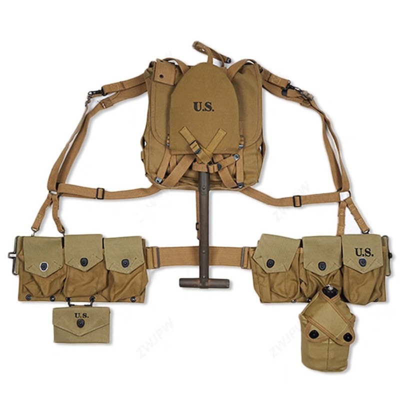VIETNAM WAR US ARMY WWII FIELD SOLDIER EQUIPMENT M-1970 COMBAT BACKPACK FULLSET
