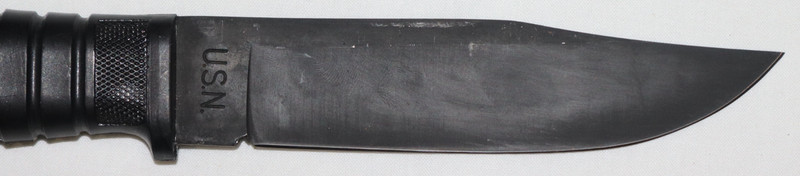 REPRODUCTION WWII COLONIAL USN MKI KNIFE WITH LEATHER USN SCABBARD gallery