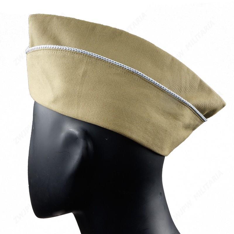 WW2 US Infantry PARATROOPER GARRISON CAP Blue Piping khaki HAT SIZE 58 gallery
