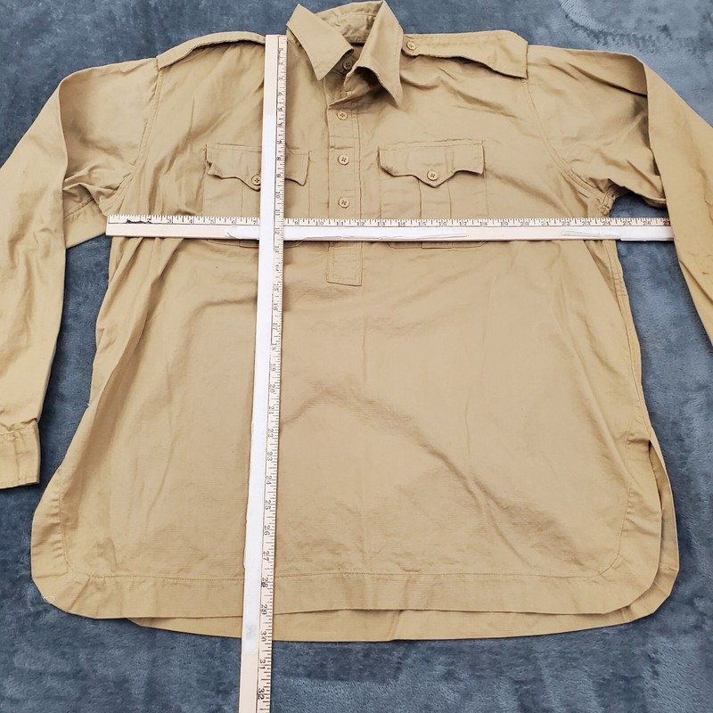 What Price Glory Men's 42 Military Reproduction WWII Light Brown 100% Cotton gallery