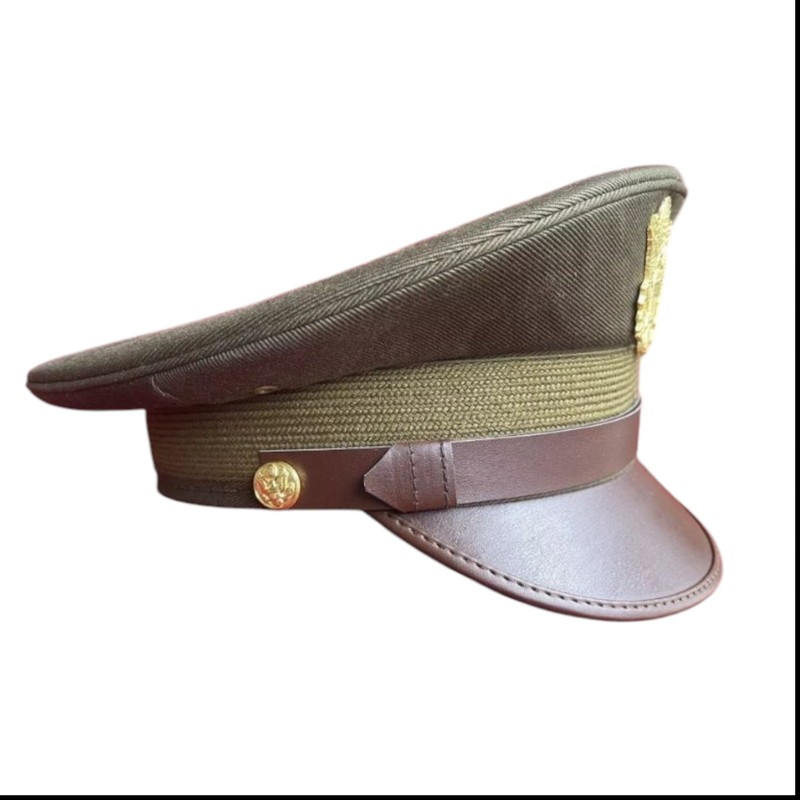 U.S. WWII Officer Visor Crusher Cap: Winter (OD Green) Reproduction All Size... gallery