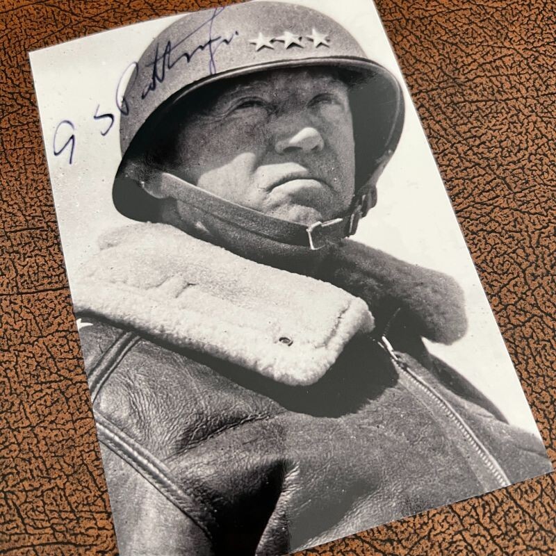 George Patton as American General and German Gruppenfuhrer- signed photograph gallery