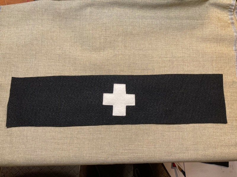WWII US Army Christian Chaplin's Armband Brassard