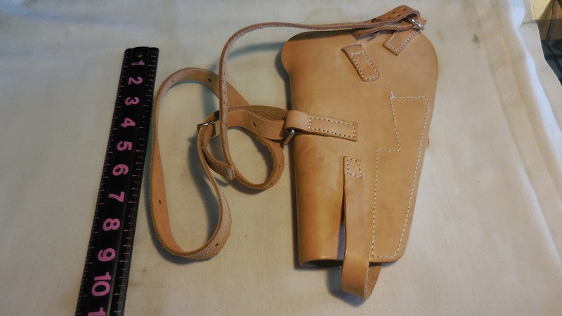 US leather shoulder holster marked: US---age ? gallery