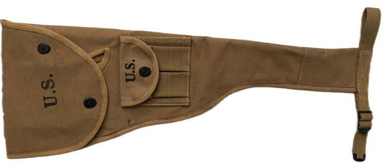 Canvas Jump Case For The M1 Carbine Paratrooper with Magazine Pouch Marked SEMS