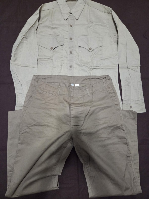 ATF Repro WWII USMC Khakis Set & 2 Original Piss Covers