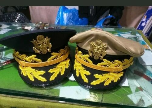 Hat Cap Kepi - Set of two USA army general CUSTOM hats - Imperial Cap gallery