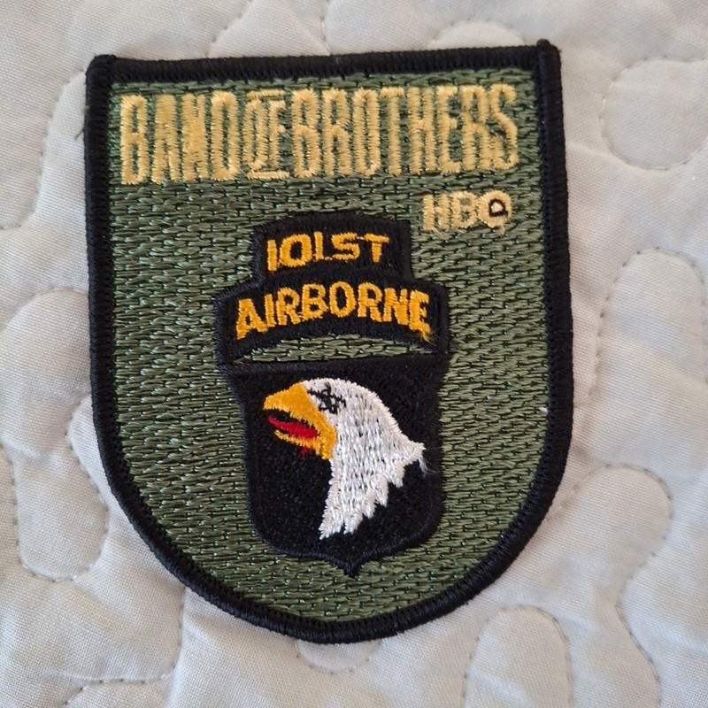 WW11 BAND OF BROTHERS HBO 101ST AIRBORNE E COMPANY PATCH Embroidered Eagle