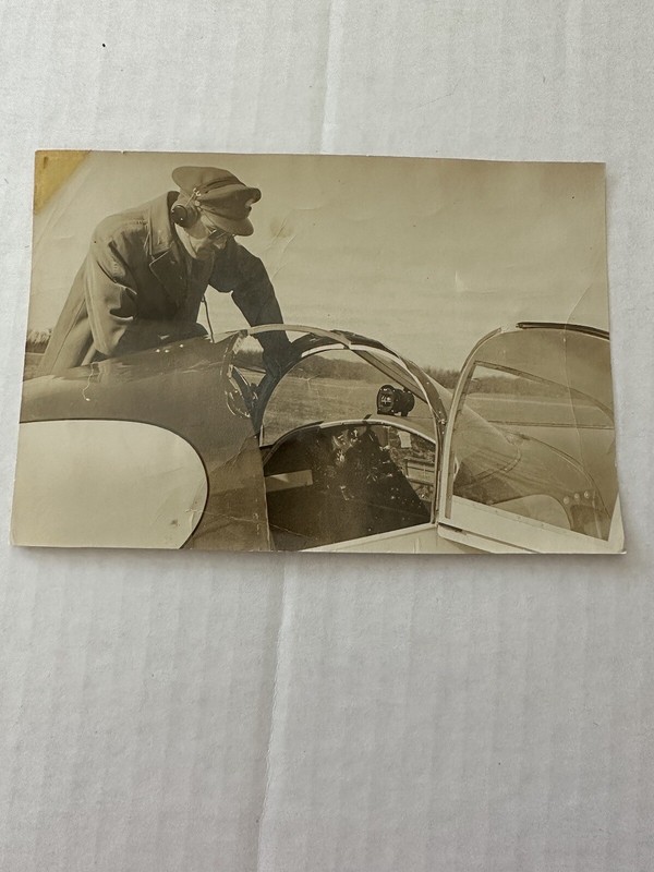 WW2 WWII Photo World War US Pilot Airplane 2 Pieces Black White Original gallery