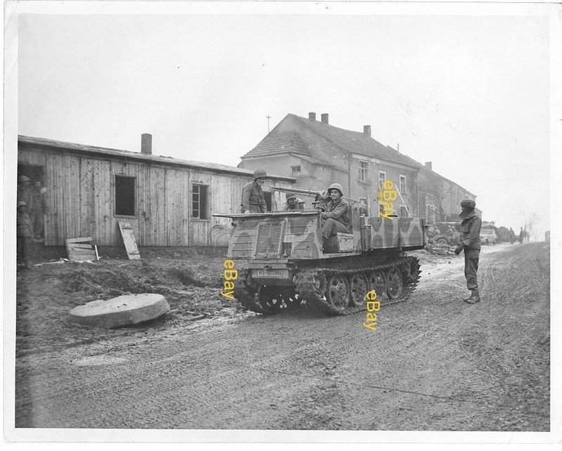 Dec 1944 US Signal Corps Reprint Photo 2 German Captured Vehicle used by US