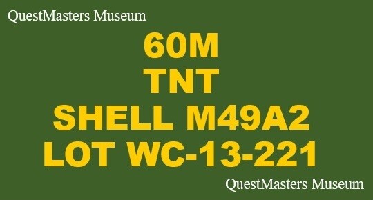 U.S. WWII 60mm M49A2 Mortar Shell Stencil, Stencil 020 gallery