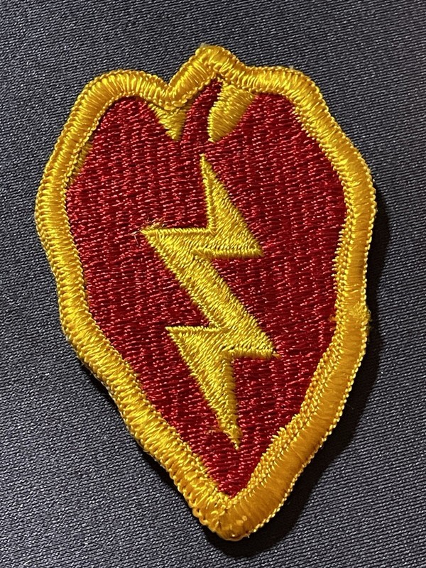 25th Infantry Division Patch WWII Tropic Lightning Color Dress Patch #063024-1