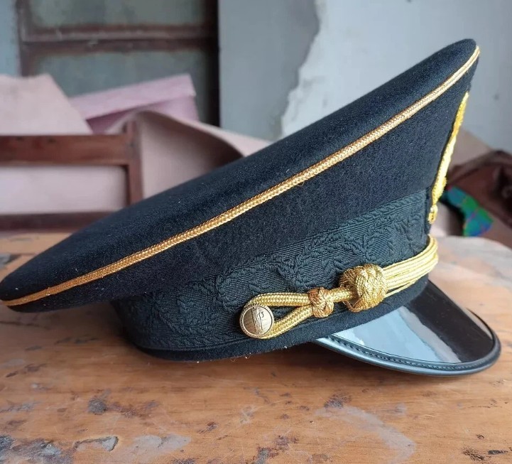 WW2 Italian M1895 Fascist Officer Military Visor Cap | Reproduction Uniform Peak gallery