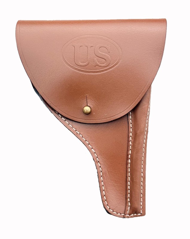 US World War II Reproduction Right Hand Colt 1903 Tan Hammerless Holster