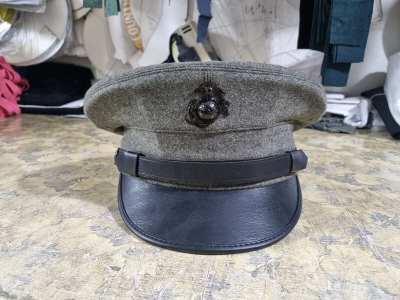 USA Militaria Cap - Military US USMC Marines Army Officers Dress Cap Hat gallery