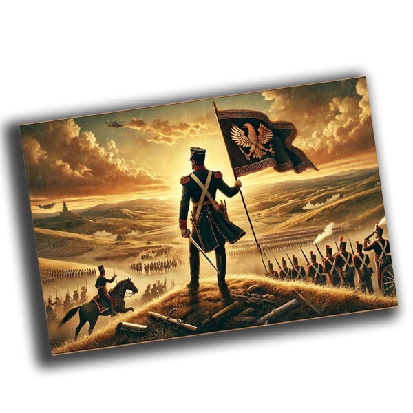 nice vintage military artwork retro WW2 Photo Glossy 4*6 in W68