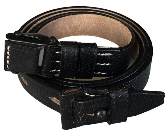 Yugoslavian 1948 K98 M98 Black Leather Rifle Sling M48 M48A M48B M48BO Yugo gallery